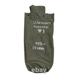 WWII US Army 43rd Infantry Division Named Officer Canvas Duffel Bag Military
