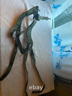 WWII US Army M1936 Musette Field Bag with M1936 Suspenders Original Military