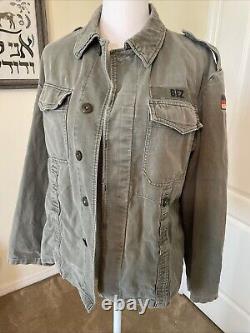 West German Army Moleskin Military Jacket Vintage 80s Issued Bez READ