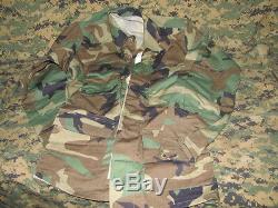 Wholesale lot of 10 case US army military winter weight bdu woodland small long