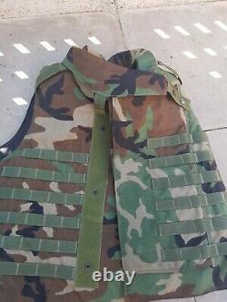 Woodland camo Us American Large Interceptor Vest point blank military army