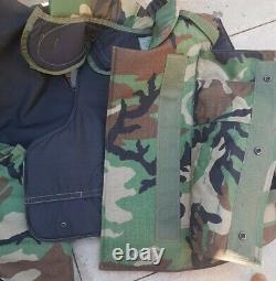 Woodland camo Us American Large Interceptor Vest point blank military army
