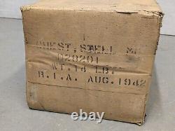 World War II US Army Military M6 Steel Chest Lockable Storage Case MBC Tool Box