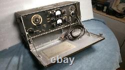 Wwii U. S. Military Army Bc-474 Field Radio Great Condition