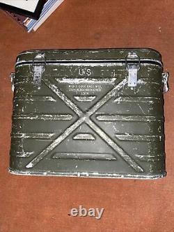 Wyott Corp 1974 US Army Military INF Metal Insulated Food Container Cooler