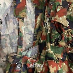XLarge Swiss Army M83 Alpenflage Jacket & Pant Military Camouflage Uniform M70
