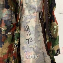 XLarge Swiss Army M83 Alpenflage Jacket & Pant Military Camouflage Uniform M70